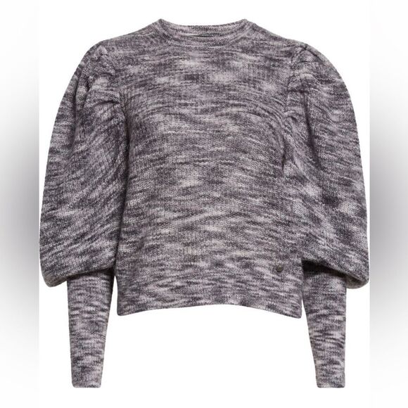 Ted Baker London Valma Juliet Sleeves Wool Mohair Blend Sweater Dark Grey US 6 - Picture 3 of 4